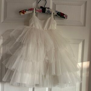 Rosebud Cream Polyester Dress flower girl dress size 2